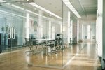 Modern office space with loft character