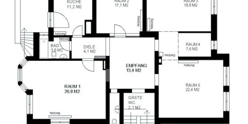 Villenetage mit Park