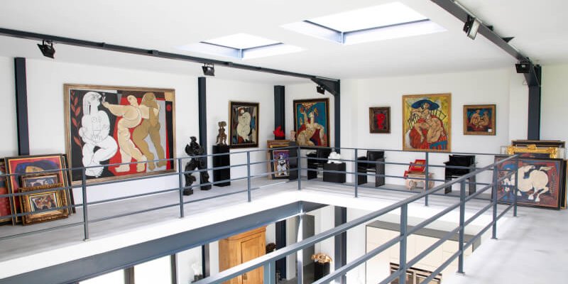 Kunsthaus mit Aussicht auf die Berge