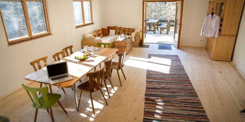 Seminar room in the middle of the forest