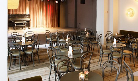 Theater location with a stage and catering