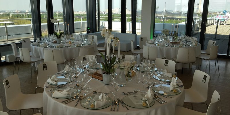 Rooftop Location über den Dächern Münchens