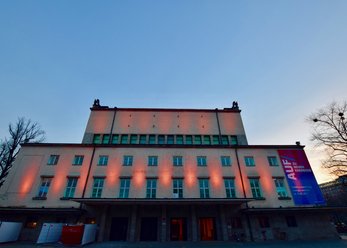 Historic event Forum, Central, on the river ISAR