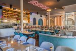 Kymata Modern - Bar und Restaurantbereich im Kymata Modern – ein stilvoller Rahmen für Dinner und anschließende Drinks.