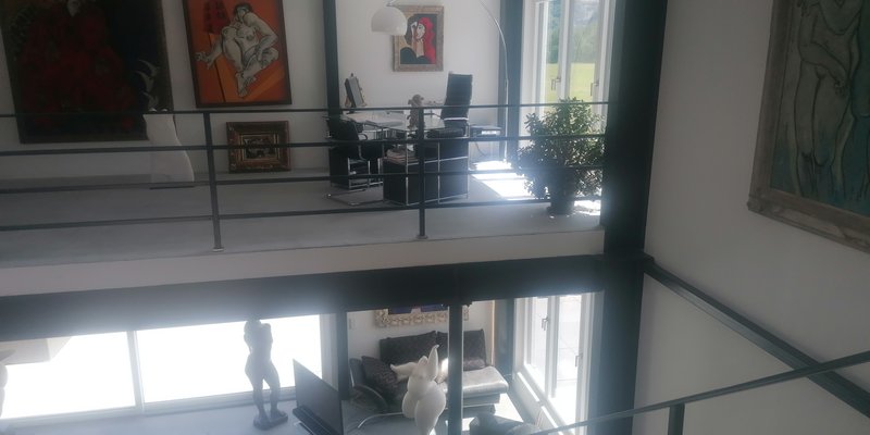 Kunsthaus mit Aussicht auf die Berge