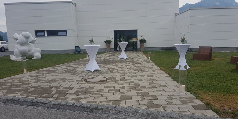 Kunsthaus mit Aussicht auf die Berge