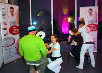 Mobile massage lounge for your event