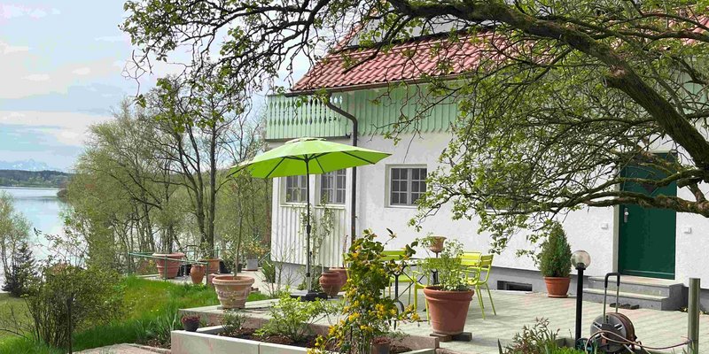 Seegrundstück- Landhaus, Terrasse, Seeblick