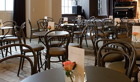 Theater location with a stage and catering