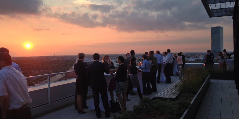 Rooftop Location über den Dächern Münchens