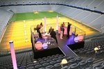 Allianz Arena München - Eine Erweiterung Ihres Events mit einer Bühne in Tribüne.