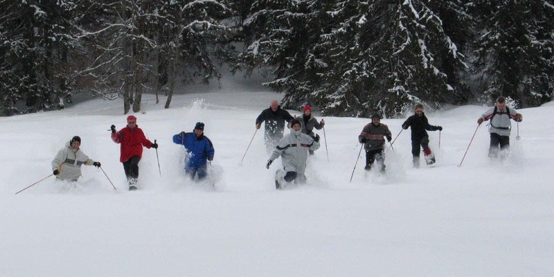 Mittelalterlicher Bergbauernhof - Schneeschuhwanderung Mittelalterlicher Bergbauernhof - Schneeschuhwanderung