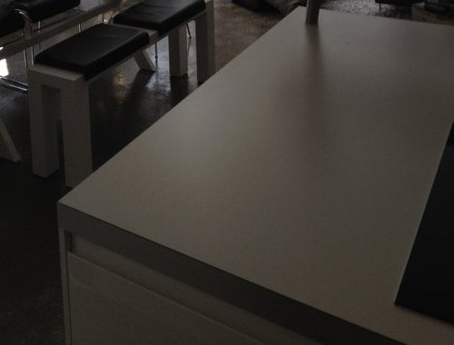 Loft Thalkirchen, offener Kamin, Kücheninsel