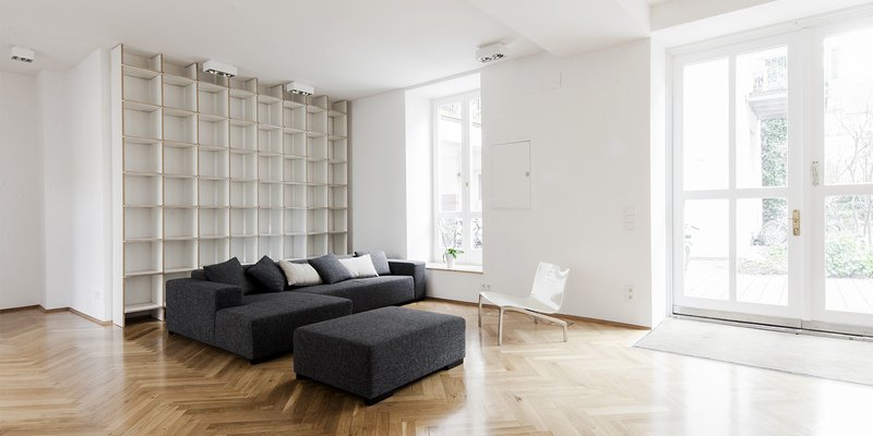 Mietstudio mit Tonnengewölbe, sehr hell