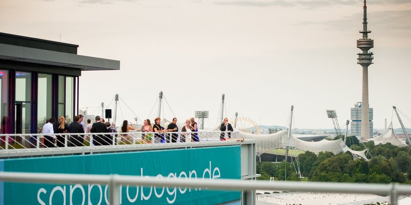 Rooftop Location über den Dächern Münchens