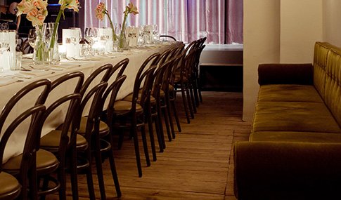 Theater location with a stage and catering