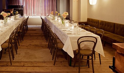 Theater location with a stage and catering