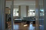 Kreuz-Gewölbe Traumwohnung - Blick Eingangshalle - Wohnzi