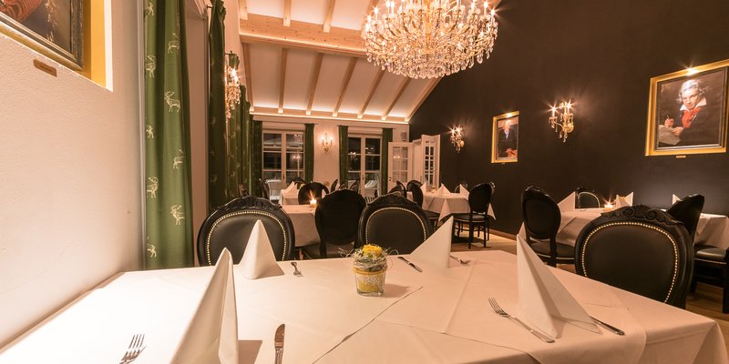 Restaurant mit Saal und Panoramaterrasse