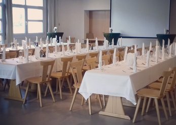 Club restaurant overlooking sports complex