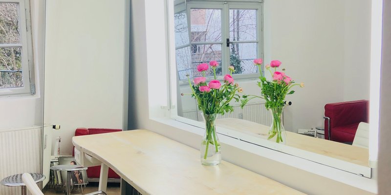 Photo studio with natural light and great garden